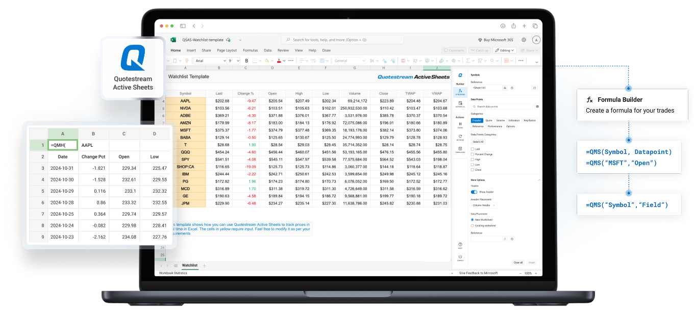 Quotestream Active Sheets image